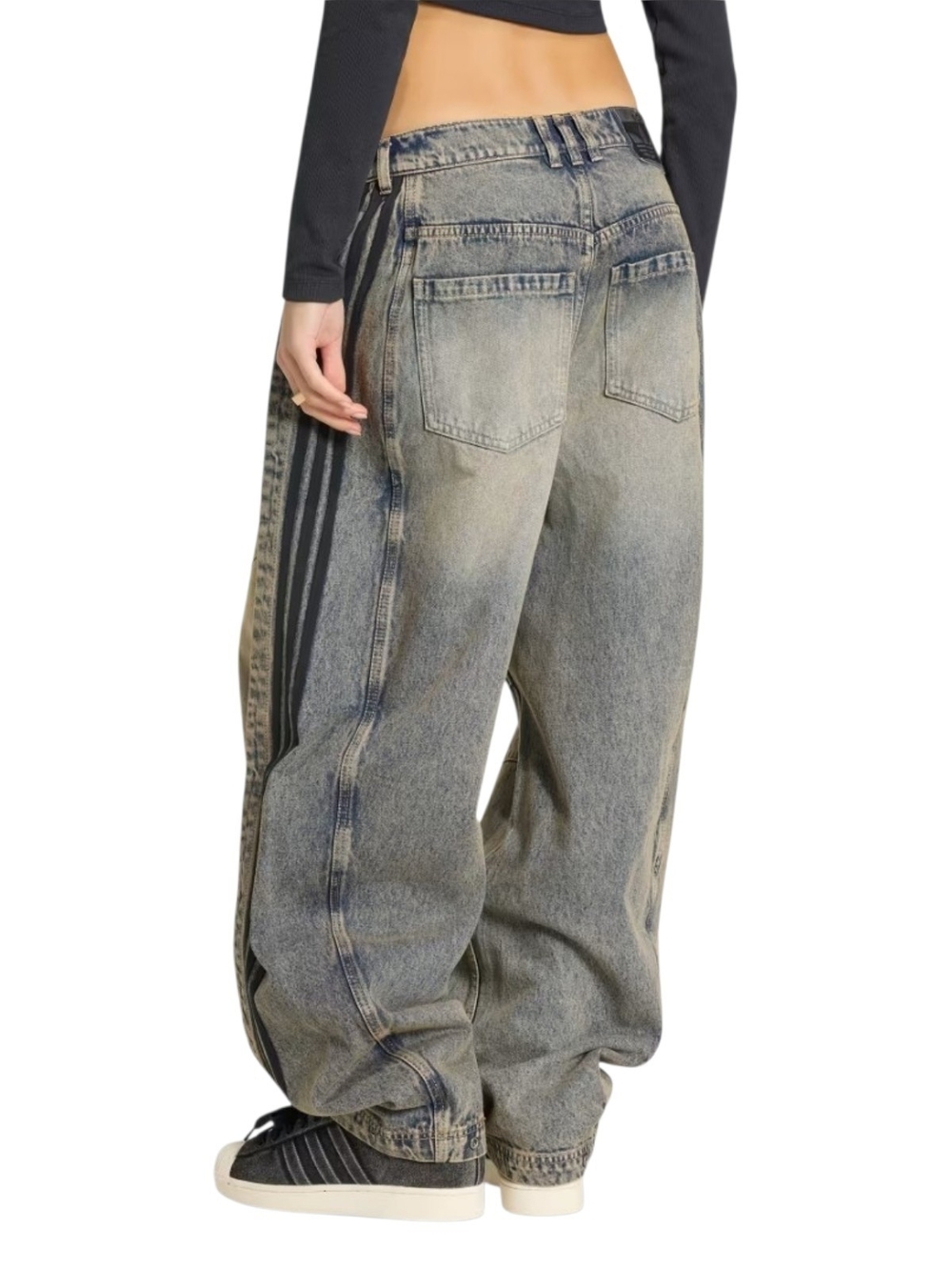 adidas Adilenium Banana Denim Pants NWT SOLD OUT RARE - Picture 3 of 8